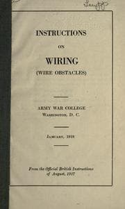 Tapa de Instructions on wiring (wire obstacles)