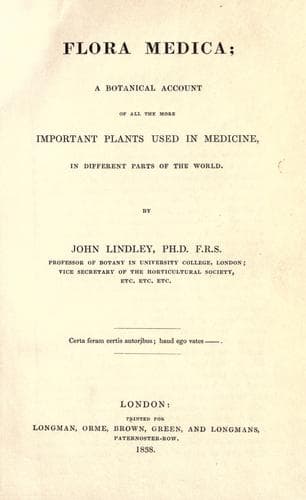 Tapa de Flora medica