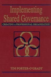 Tapa de Implementing shared governance