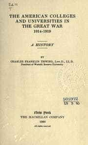 Tapa de The American colleges and universities in the great war