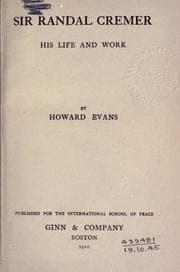 Tapa de Sir Randal Cremer