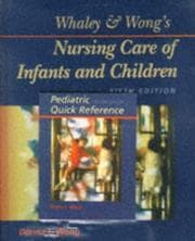 Tapa de Whaley & Wong's Nursing Care of Infants and Children/Pediatric Quick Reference