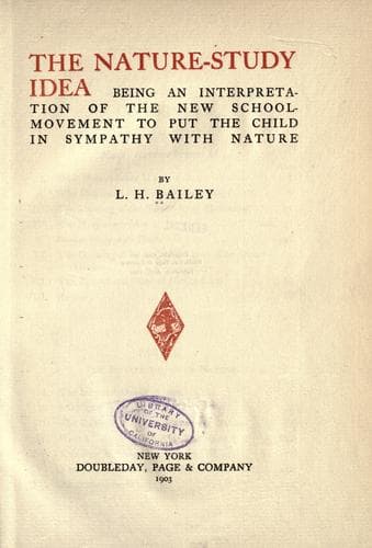 Tapa de The nature-study idea