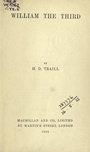Tapa de William the Third