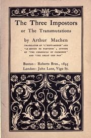 Tapa de The three impostors or The transmutations
