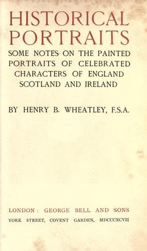Tapa de Historical portraits