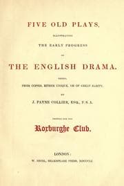 Tapa de Five old plays