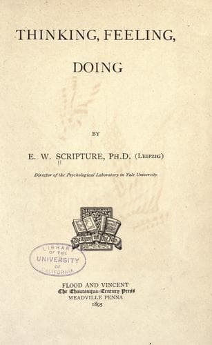 Tapa de Thinking, feeling, doing