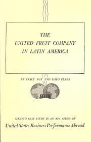 Tapa de The United Fruit Company in Latin America