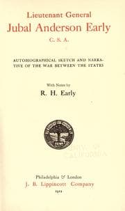 Tapa de Lieutenant General Jubal Anderson Early, C.S.A