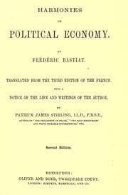 Tapa de Harmonies of political economy