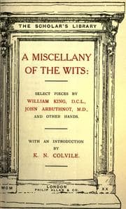 Tapa de A miscellany of the wits