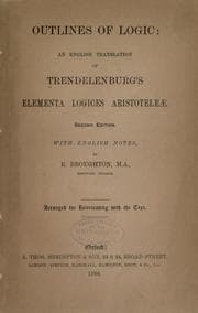 Tapa de Outlines of logic