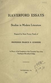Tapa de Haverford essays