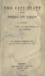 Tapa de The city-state of the Greeks and Romans