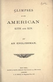 Tapa de Glimpses of our American kith and kin