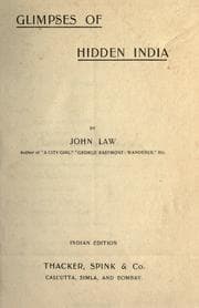 Tapa de Glimpses of hidden India