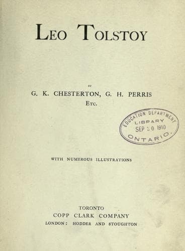 Tapa de Leo Tolstoy
