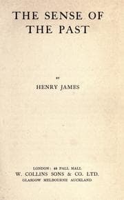 Tapa de The sense of the past / by Henry James