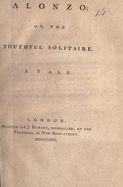 Tapa de Alonzo, or, The youthful solitaire