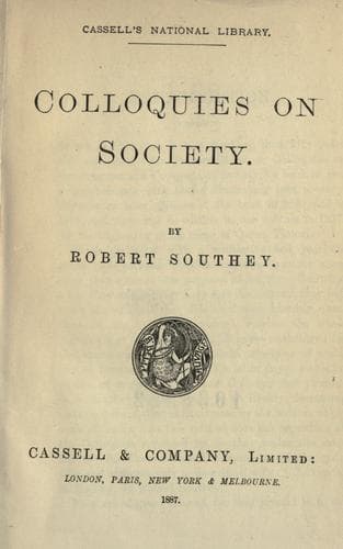 Tapa de Colloquies on society