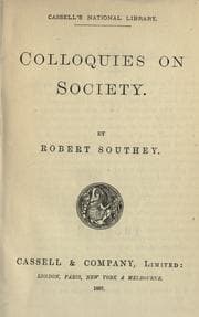 Tapa de Colloquies on society