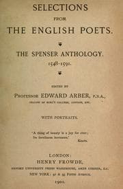 Tapa de The Spenser anthology,1548-1591