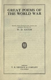 Tapa de Great poems of the world war
