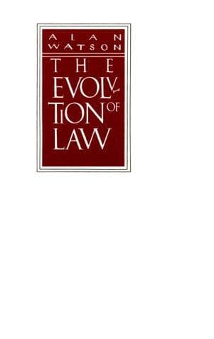 Tapa de The Evolution of Law