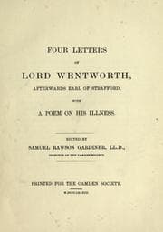 Tapa de Four letters of Lord Wentworth