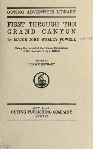 Tapa de First through the Grand Canyon