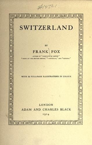 Tapa de Switzerland