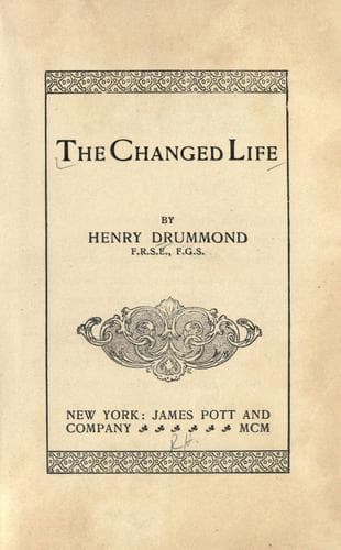 Tapa de The changed life