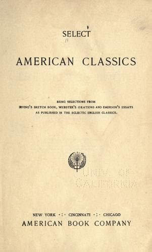 Tapa de Select American classics