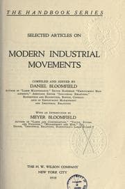 Tapa de Selected articles on modern industrial movements