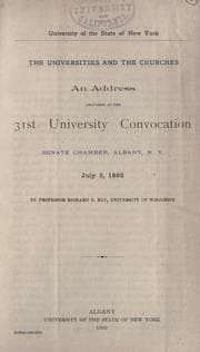 Tapa de The universities and the churches