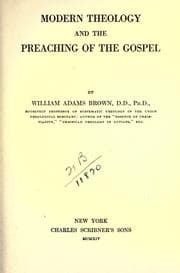 Tapa de Modern theology and the preaching of the gospel
