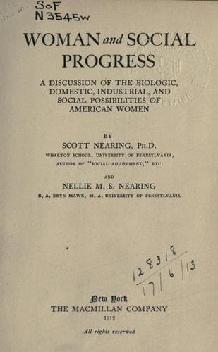 Tapa de Woman and social progress