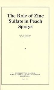 Tapa de The role of zinc sulfate in peach sprays