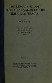 Tapa de The linguistic and historical value of the Irish law tracts