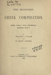 Tapa de The beginner's Greek composition