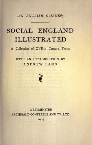 Tapa de Social England illustrated