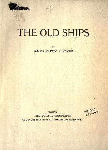 Tapa de The old ships