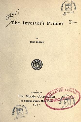 Tapa de The investor's primer