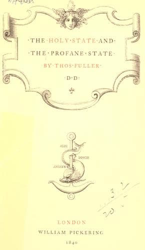 Tapa de The holy state and the profane state.