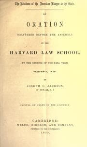 Tapa de The relations of the American Lawyer to the state