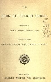 Tapa de The book of French songs
