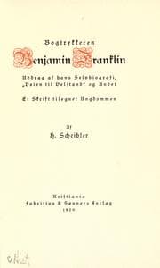Tapa de Bogtrykkeren Benjamin Franklin