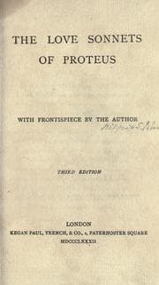 Tapa de The love sonnets of Proetus