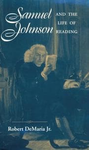 Tapa de Samuel Johnson and the life of reading